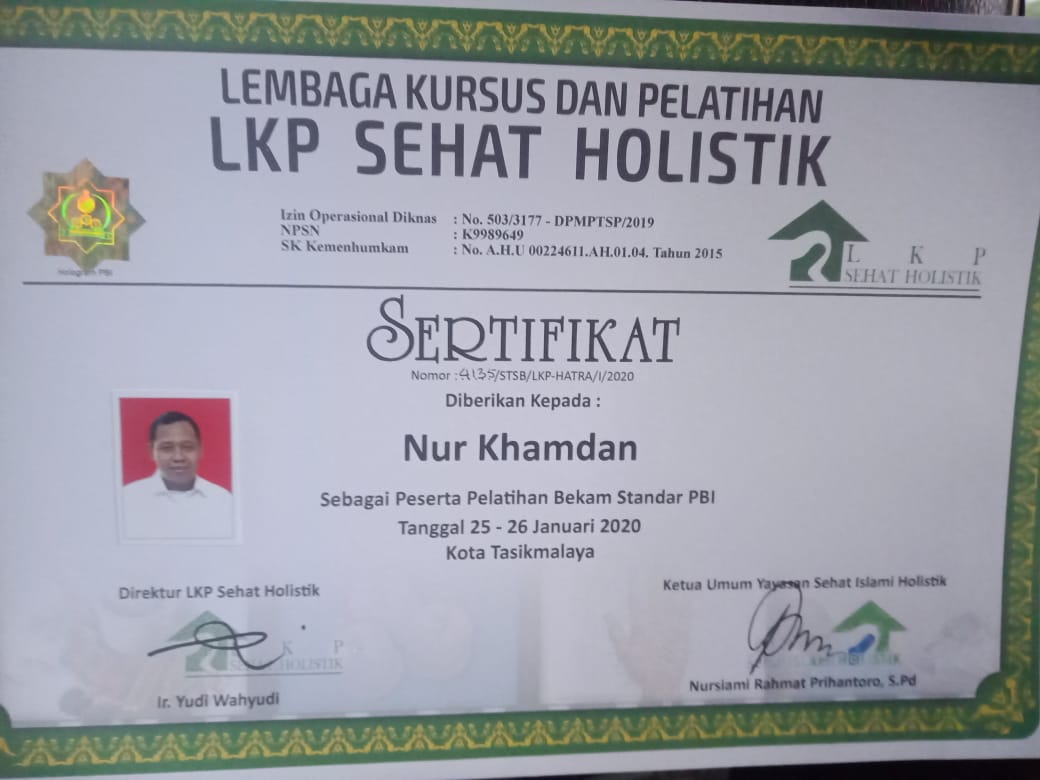 Sertifikat Bekam